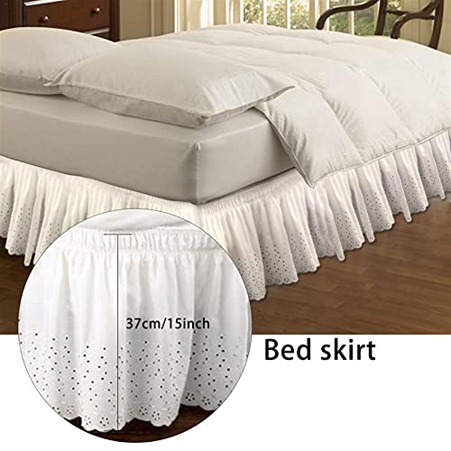 Frilled Valance Hotel Bed Rok Bedcover Ruffle Hoeslaken Cover Sprei Slaapkamer Thuis Textiel Rok Enkele Queen Sprei 1.5… - Image 5