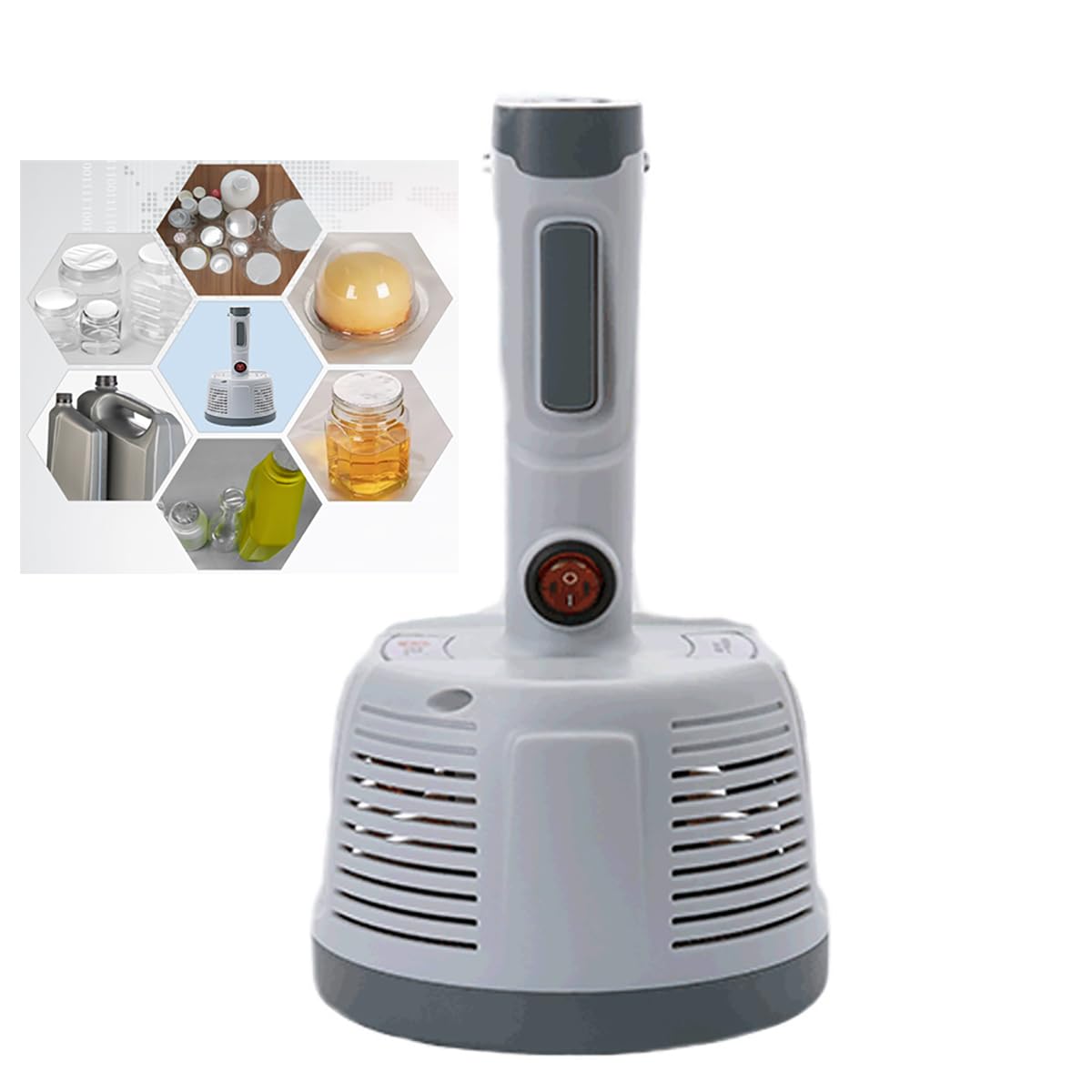 Electromagnetic Induction Sealer, Handheld One-Key Operation for Plastic and Glass Bottles
