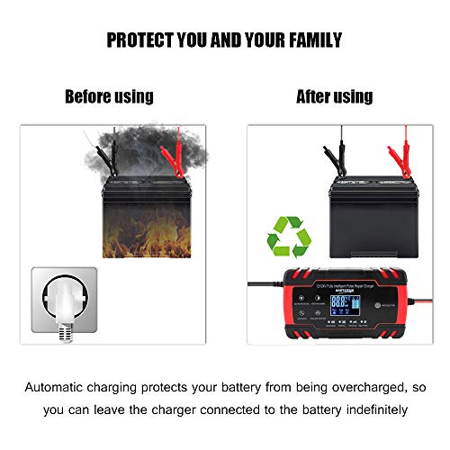 Adaskala Mini tamanho portátil 12 V / 24 V adaptador de célula de carro C-harger Power Motorcycle Au