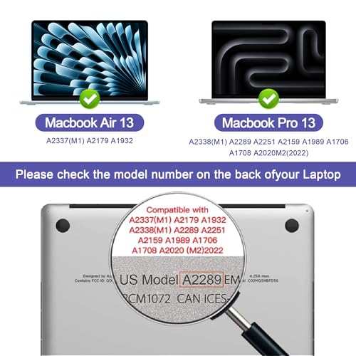 Image of 360 Privacy Screen Protector Compatible for MacBook pro 13 inch (2016-2022,M1, M2), Privacy Screen Filter for MacBook Air 13 Inch (2018-2021, M1), Anti-Spy /Anti Fingerprint /Anti Blue Light /Anti Glare