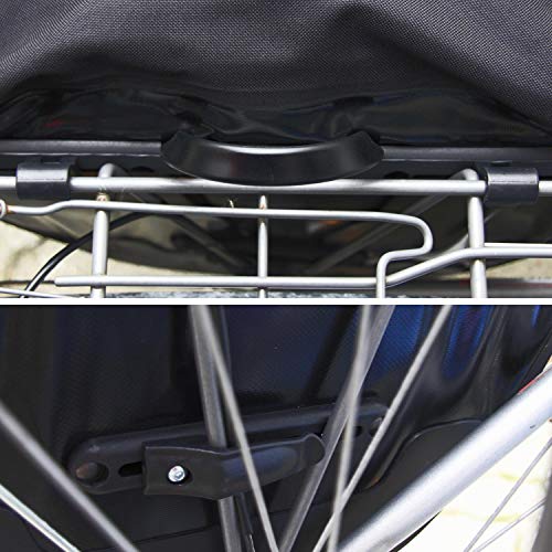 Red Loon Packtasche Gepäckträgertasche Fahrradtasche LKW Plane wasserdicht, Farbe:Schwarz
