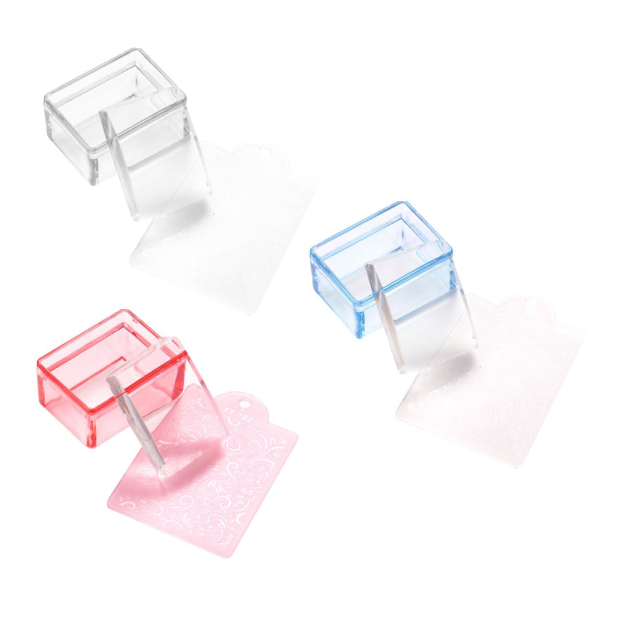 FRCOLOR 15 Piezas sello de uñas estampador de uñas de doble cabeza kit de sellos de diseño de uñas juego de uñas juegos de uñas manicura bricolaje estampadores estampador de manicura clavo