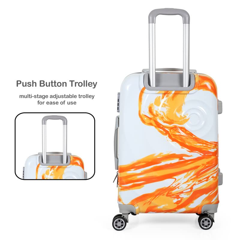 Image of Polo Class 2Pc Trolley Bag Set (24 /28 inch) - Orange