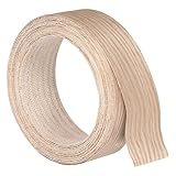 QUARKZMAN 2 Zoll x 26ft Furnierkantenband, vorgeleimte flexible Eichenfurnier-Kantenstreifen, bügelbar mit Heißkleber Holzband für Schrankreparatur und Möbelrestauration
