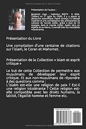 Citations Sur L Islam Lisan Benjamin Books Amazon Ca