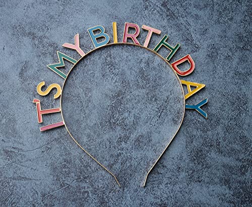 Sowaka Its My Birthday Headband Crown For Women Girl Colorful Metal Birthday Girl Princess Hair Band Headpieces Decoration For Parties Favors Costume Happy Birthday #TOP1