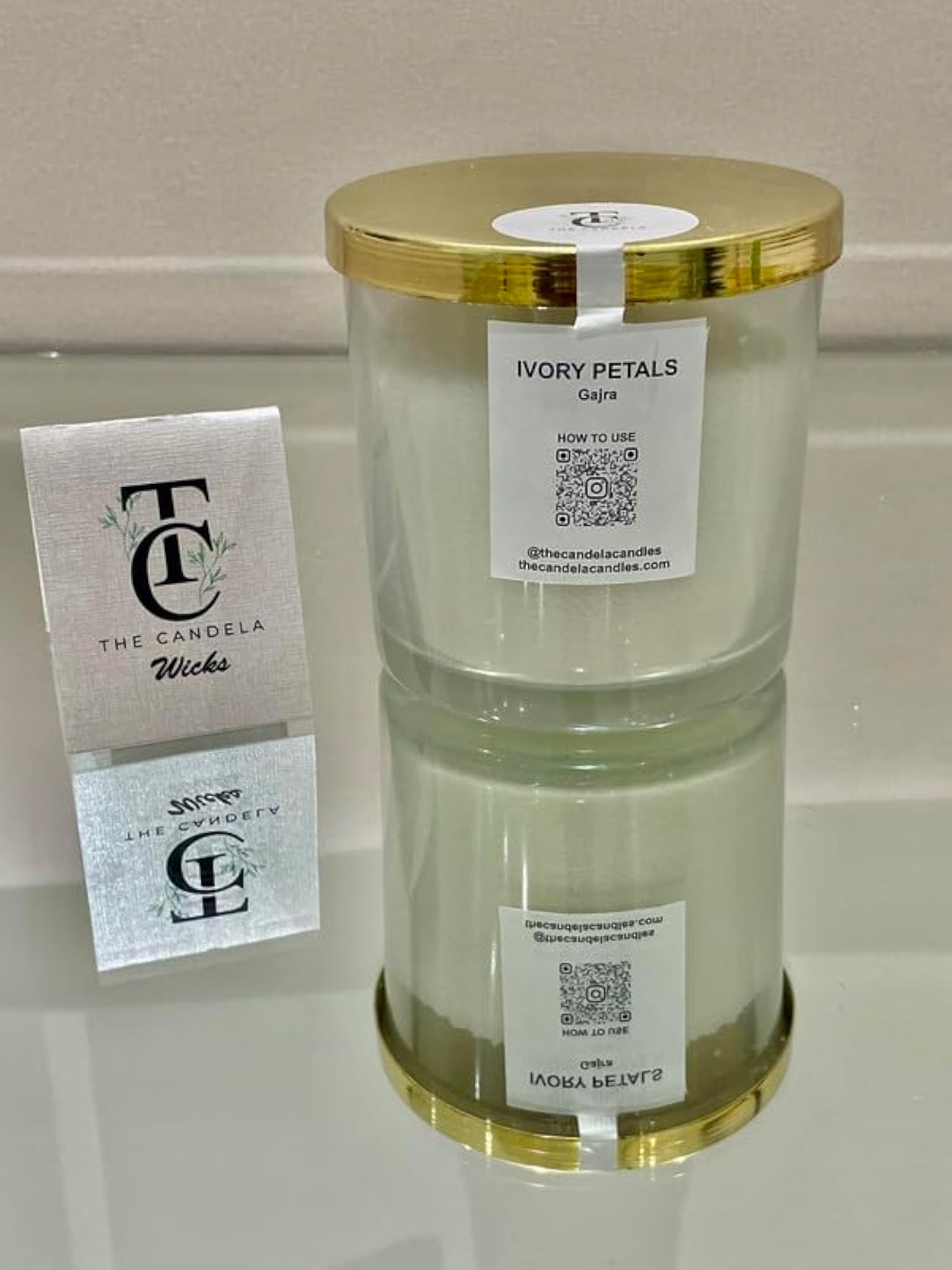 Customizable Cylinder Jar Set of 2 with Candle Snuffer
