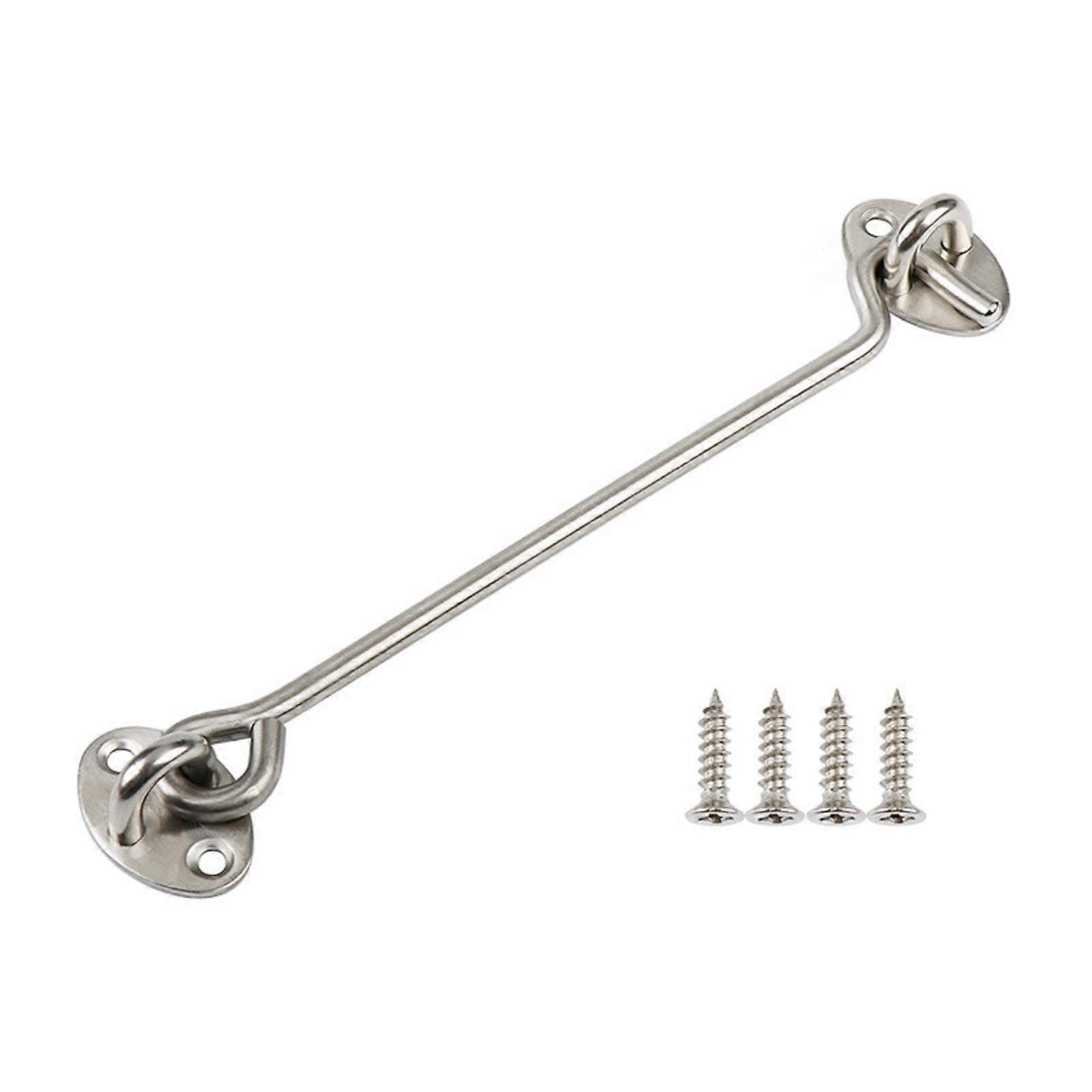 Joyhappst Image Color Heavy Duty Cabin Hook Eye For Latch Stainless Steel Privacy Hook Barn Door Lock