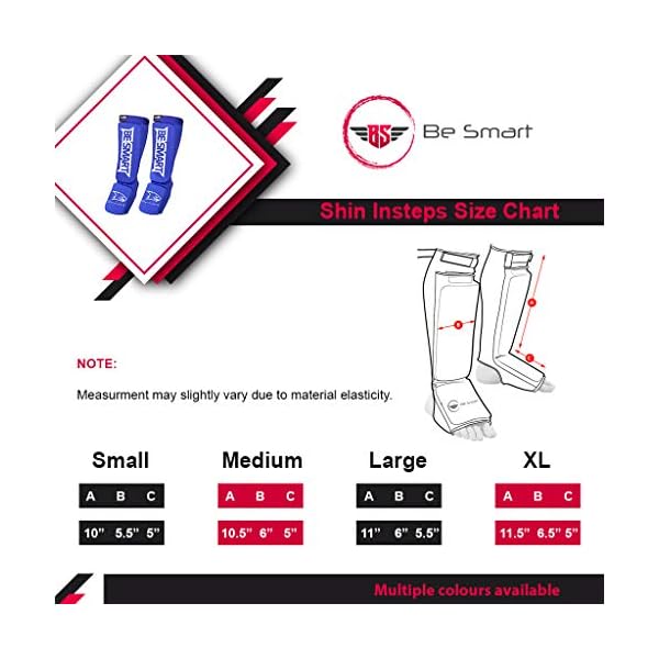 Be Smart Kids, Adults, Youth, Men and Women Muay Thai MMA Kickboxing Shin Guards, Instep Guard Training, Sparring Protective Gear Equipment Shin Kick Pads (Gray Black, XXS (9 to 13 Years))