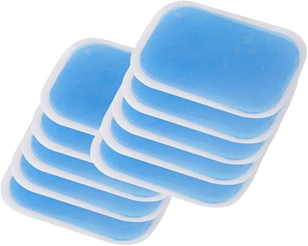 VORCOOL 10pcs Sheet Gel Pads for Abs Toner Gel Pads for Abs Stimulator Replacement Gel Pads Massage