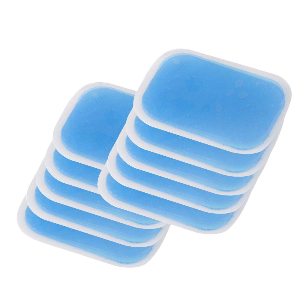 VORCOOL 10pcs Sheet Gel Pads for Abs Toner Gel Pads for Abs Stimulator Replacement Gel Pads Massage