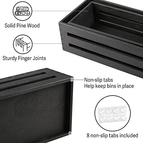 LotFancy-Bathroom-Decor-Box-2-Pack-Wooden-Toilet-Paper-Holder-Black-Toilet-Tank-Basket-Back-of-Toilet-Storage-Basket-Farmhouse-Toilet-Tank-Topper LotFancy Bathroom Decor Box 2 Pack Wooden Toilet Paper Holder Black Toilet Tank Basket Back of Toilet Storage Basket Farmhouse Toilet Tank Topper