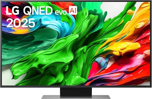 LG QNED evo AI QNED86 TV 43 pollici, Smart TV 4K, Processore α7 Gen8, Dynamic QNED Color, Local Dimming, webOS con AI e telecomando puntatore AI, Gaming con VRR 4K@60Hz, 43QNED86A6C 2025