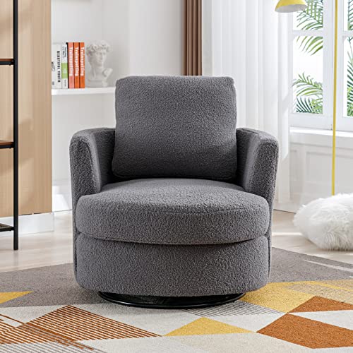 Sillón Plegable Tela Peluche Gris miniatura 1