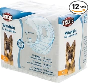 Trixie Diapers (Nappies) for Dogs, 12 Pieces, Xl, Pcs