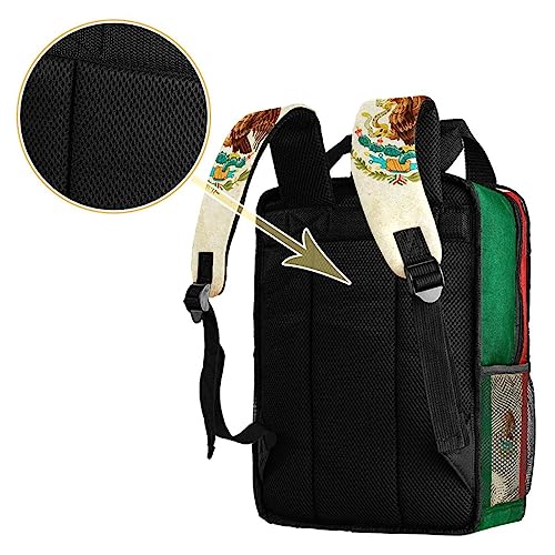 Sac à dos pour garçons drapeau mexicain multicolore réglable