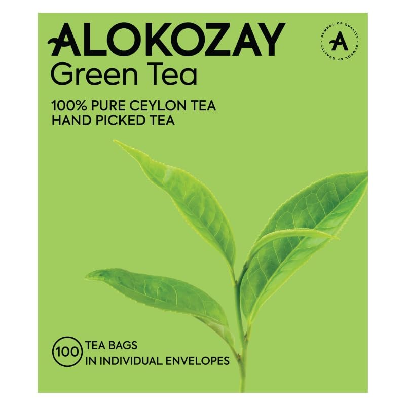 Alokozay Green Tea - 100 Enveloped Tea Bags - Limited Edition