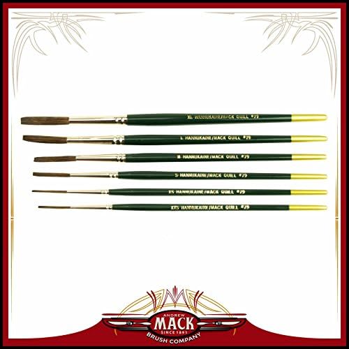 MACK Hannukaine Quill Pinstripe Brush/Brushes Set of 6