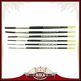 MACK Hannukaine Quill Pinstripe Brush/Brushes Set of 6