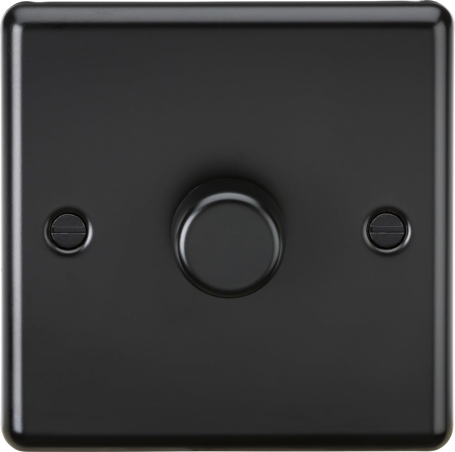 Knightsbridge Matt Black 1G 2 Way 10-200W (5-150W Led) Intelligent Dimmer