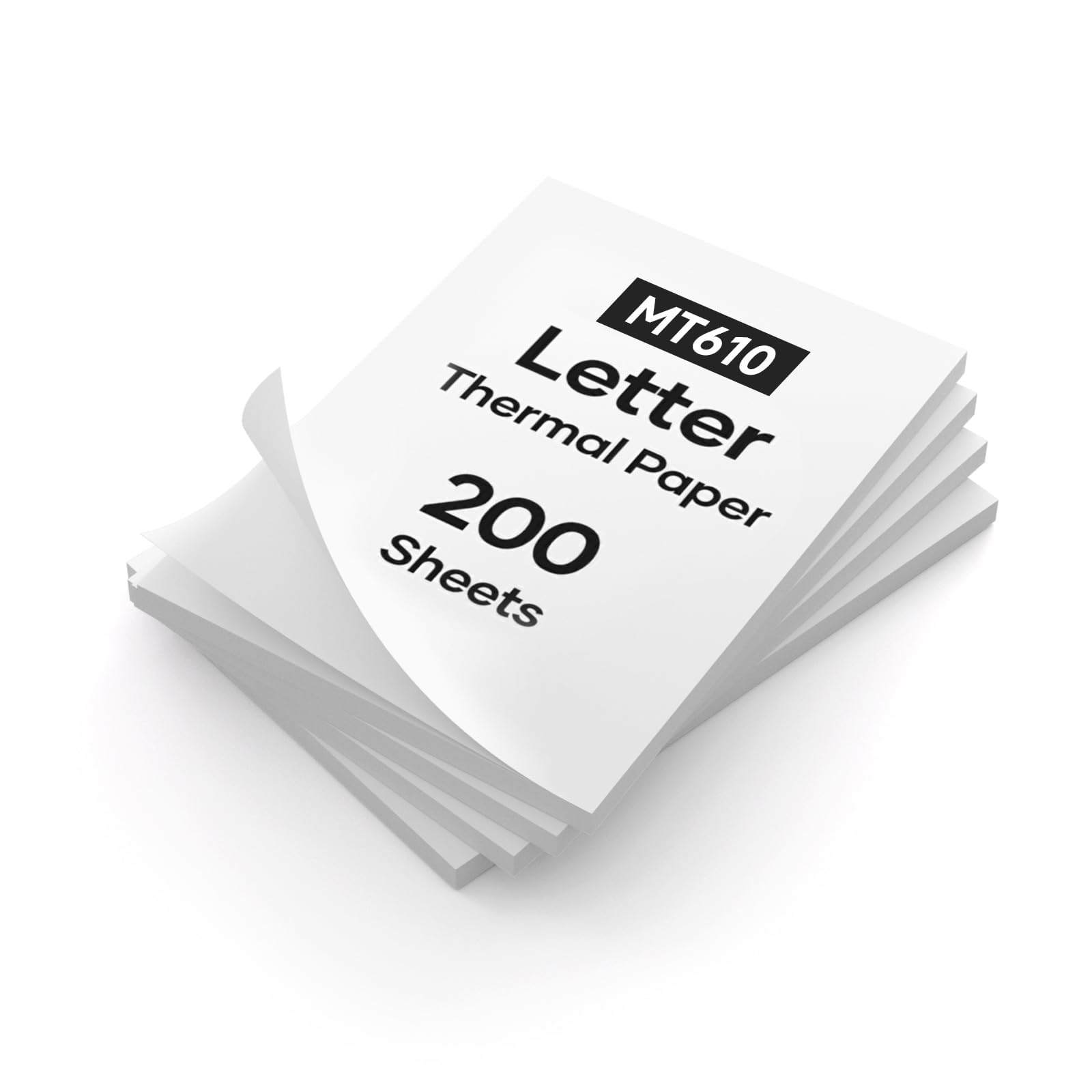 iDPRT Carta termica, 200 fogli, 200 fogli, compatibile con stampante termica portatile iDPRT/HPRT/PRT MT610 e altre stampanti termiche per documenti