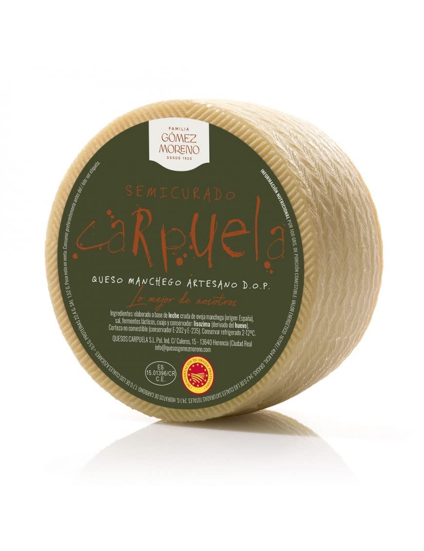 Manchego Käse Halbgereift D.O. Klein Carpuela 1.2 Kilogramm