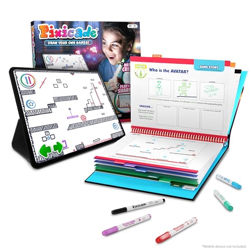Abacus Brands Pixicade! Turn Drawings Into Playable Video Games! | Doodle & Draw, Snap Play & Share Instant Video Games! | Mobile Video Game Maker and Creation Studio!