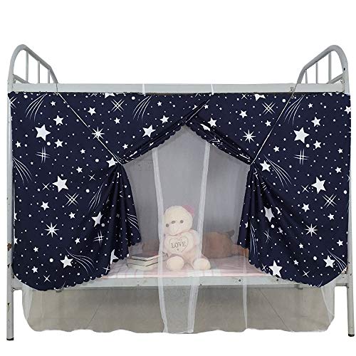 EDITHA Bed Mosquito Nets Bedding Curtain Blackout Cloth Bed Canopy Single Sleeper Bunk Bed Bunk Tent (Style 5(Bed Curtain+Bed Net), 45.394.4in)