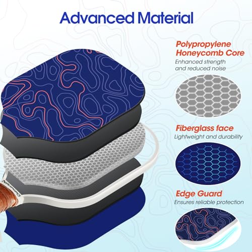 Image of niupipo Pickleball Paddles Set of 2 or 4, USAPA Approved Fiberglass Pickleball Paddle Set with Balls and Bag, Polypropylene Honeycomb Core, Lightweight Pickleball Paddles for Beginners Men Women
