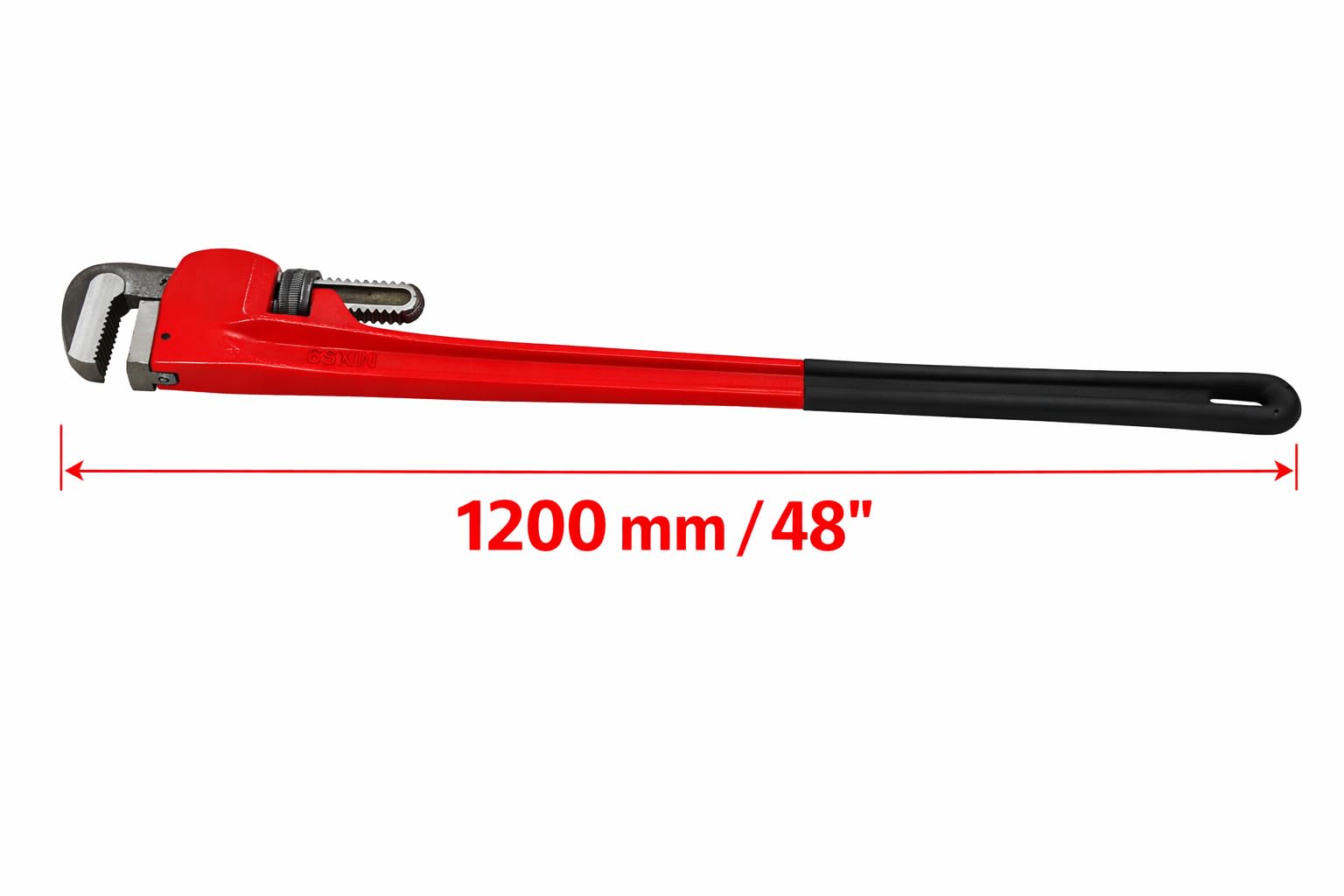 Terryshop74® Llave Stilson 48 pulgadas 1200 mm – Giratubos gigante Heavy Duty para tubos industriales – Acero profesional reforzado (48 pulgadas/1200 mm)