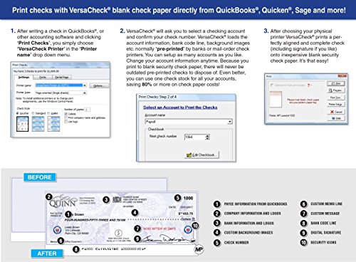 Image of VersaCheck HP Laserjet M110 MXE MICR Check Printer X1 Gold Check Printing Software Bundle