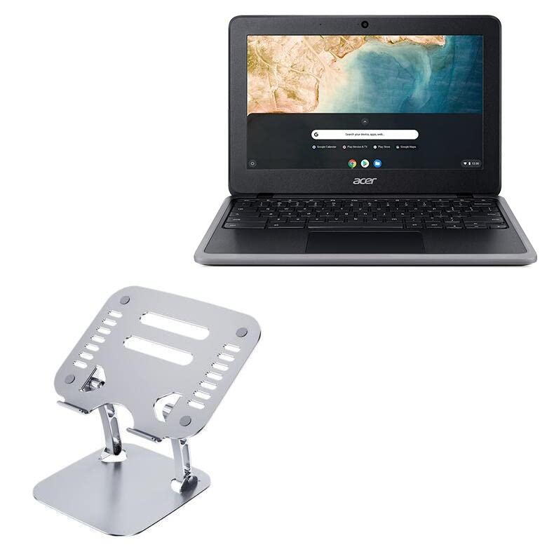 Soporte para portátil BoxWave ajustable metálico plateado