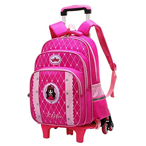 Preisvergleich Produktbild Daytwork Koffer Rucksäcke Taschen Kindergepäck - Schultaschen Kinderrucksäcke Princess Trolley Abnehmbare Tasche Weibliche Student School Rollenkoffer