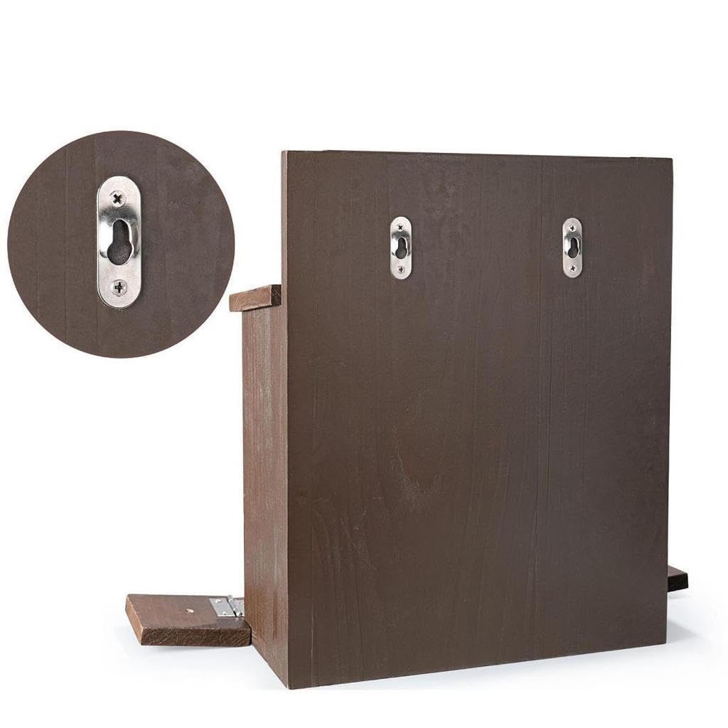 Mangiatoia per Scoiattoli in Legno Regalo Mangiatoia per Scoiattoli in Legno per Patio Fuori Inverno