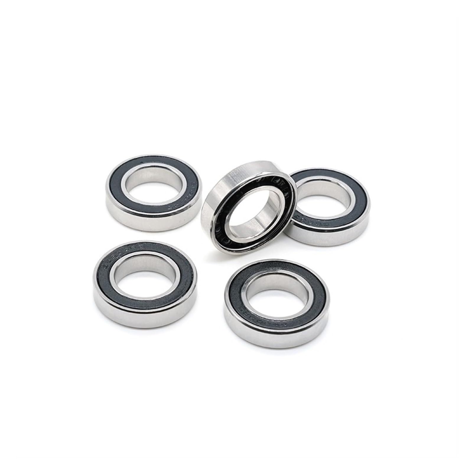 Industrial Shaft Bearings, 2PCS 6806 2RS CB 30x42x7 mm Steel Hybrid Ceramic Bearing 61806 Bicycle Hub Wheel Shaft Black Ball