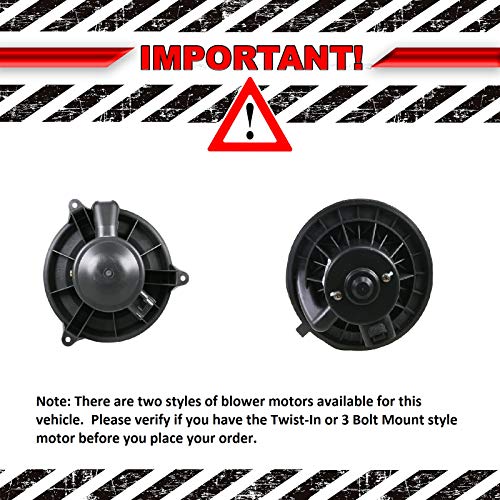 Image of TRQ Heater Blower Motor w /Fan Cage for Chevy Tahoe GMC Sierra Pickup Cadillac H2