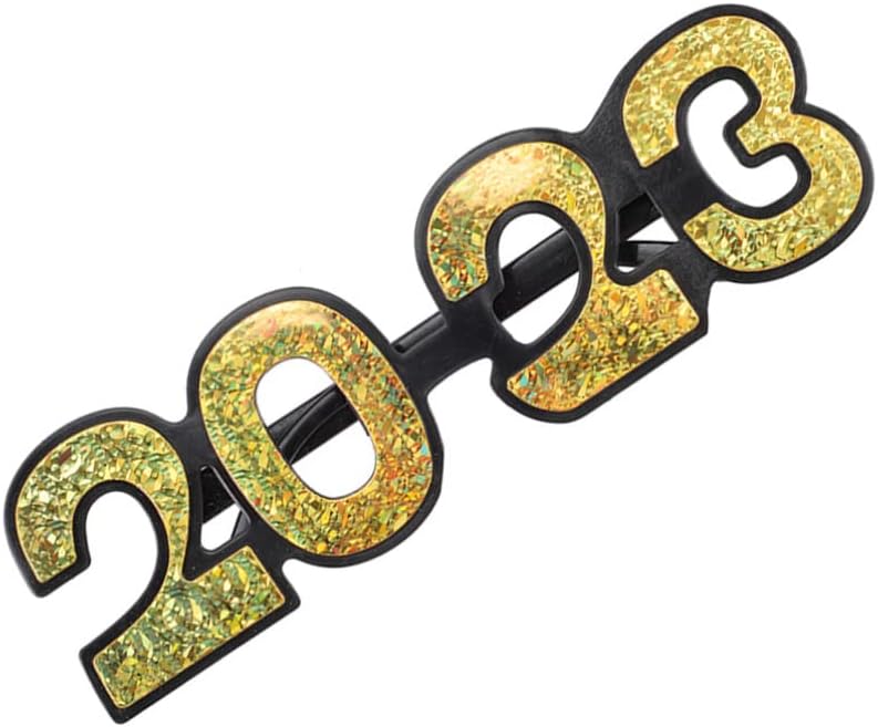 BESTOYARD 1 Pair of Happy New Year Eyeglasses 2023 Party Glasses 2023 Number Glasses Sunglasses Dress Up Eyewear Birthday Graduation New Years Eve Party Supplies 2023 : Clothing, Shoes & Jewelry