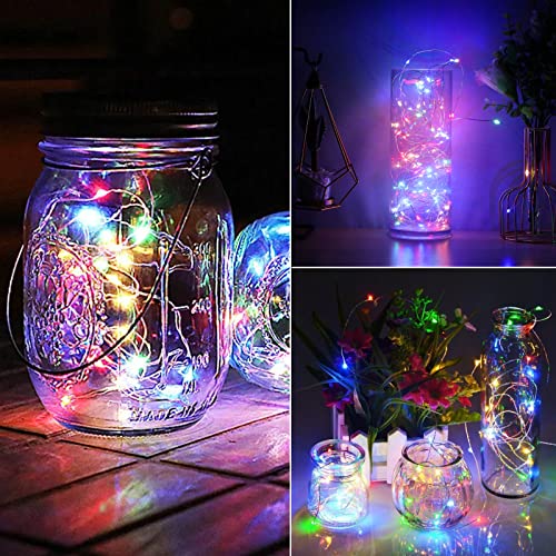 Minetom fairy lights battery operated, 5 pack 7 ft 20 led string lights with timer, waterproof silver wire fairy lights for bedroom christmas home party wedding decorations 6 Minetom fairy lights battery operated, 5 pack 7 ft 20 led string lights with timer, waterproof silver wire fairy lights for bedroom christmas home party wedding decorations - image 7