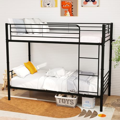 Reviews de Literas Con Colchones los más solicitados. 41 SOFRANOZA Litera de Metal, Separables en 2 Camas Individual, Ahorro de Espacio, No Necesita Somier, Montaje Fácil, Litera Resistente con Escalera y Barandilla para Niños,...