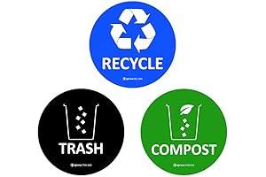 Compost Stickers for Trash Cans - Ultimate Trash Bin Labeling Solution