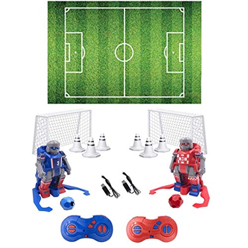 TGQ KIDZ Soccer Robot Toy Remote Control Robot Games with 2 Player Remote Controls Soccer Robots