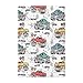 Monster Trucks White Baby Crib Sheets - Fitted Crib Sheet, Boys & Girls Cotton Crib Sheet for Standard Crib and Toddler Mattresses - M