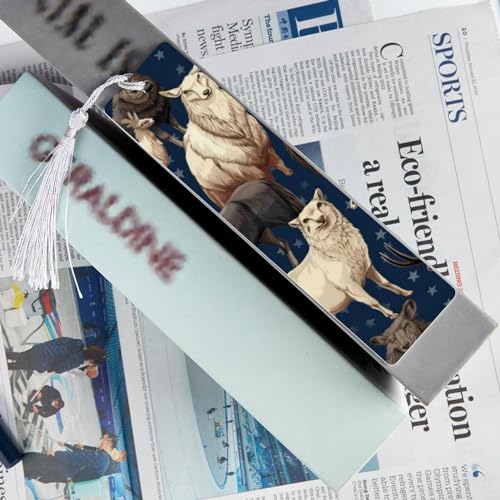Marque-page animaux drapeau américain pour ne plus corner les pages des livres