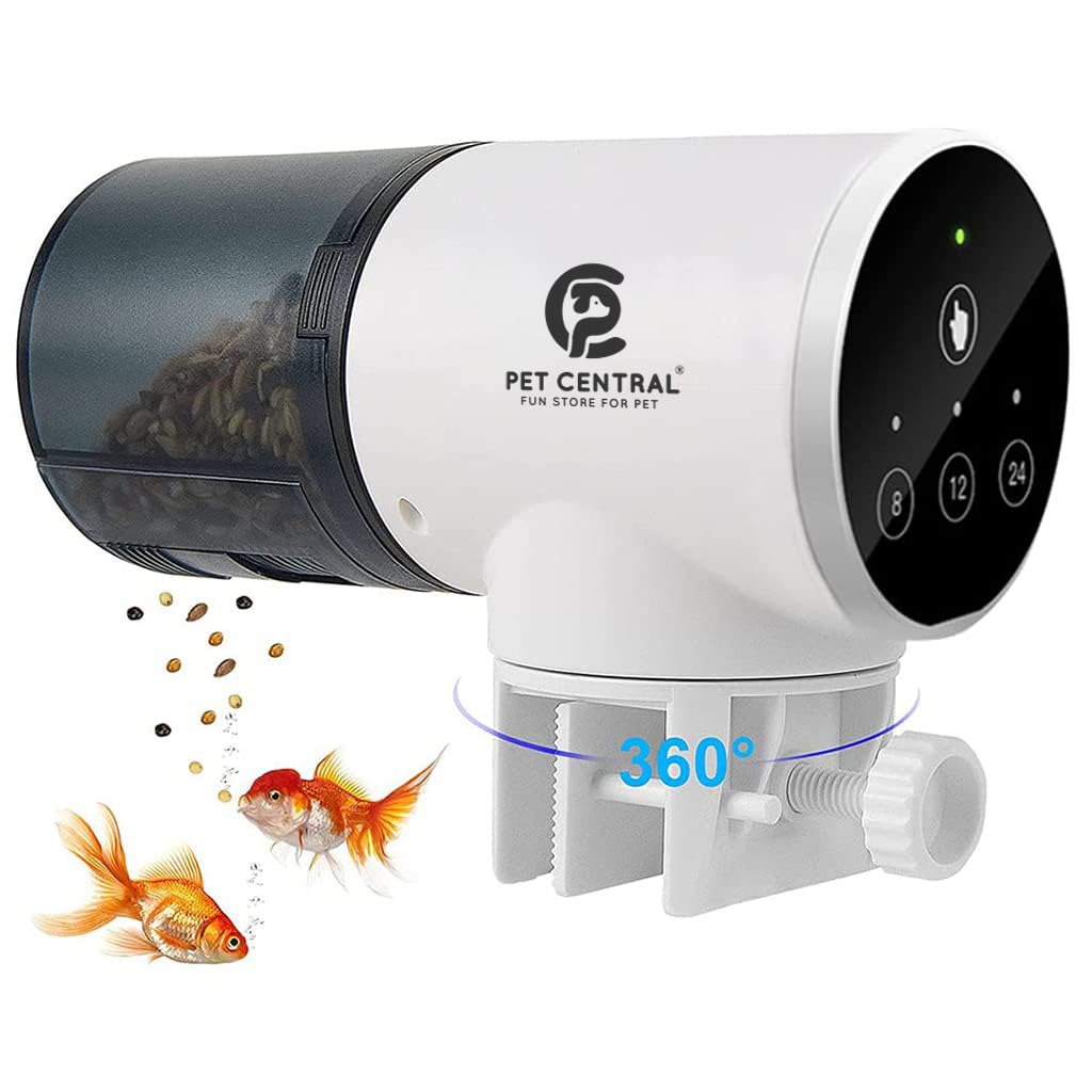 Pet Central 3-Way Automatic Fish Feeder – Programmable Timer Feeder for Aquariums & Ponds – High Capacity – Battery Operated – Adjustable Feeding Times – No Clog Design (B0D7ZTDYDX) Amazon Price History, Amazon Price Tracker