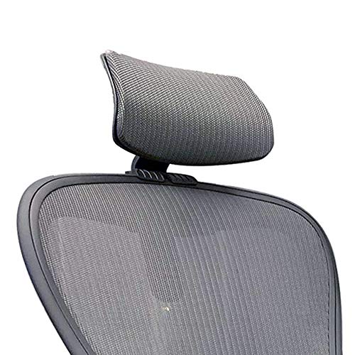 Disfruta de reposacabezas ajustable compatible con sillas de oficina Herman Miller Aeron, corrector de postura ergonómico de fijación rápida, mejora la alineación del cuello y la comodidad sentada.