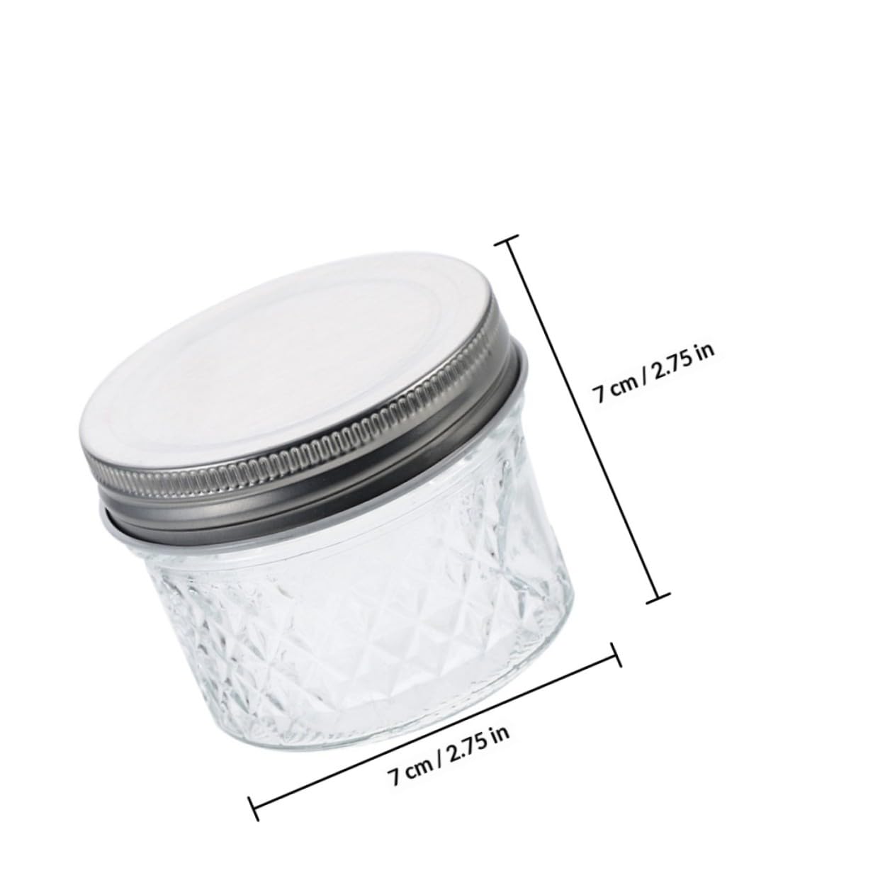 Healeved Barattoli per Conservazione Caviale e Marmellata Trasparenti in Vetro 100ml Coperchio Sigillato Set da 8 Pezzi, Piccoli Vasetti Riutilizzabili per Cucina e Conserve