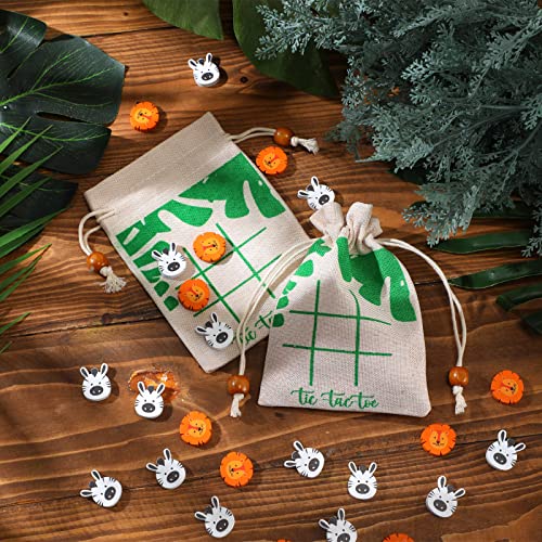 Sotiff 24 sets juego Tic Tac Toe Safari Animal Jungle miniatura 5