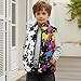 Qnxretky Splashed Ink Vest Girls Size 9-10T Girls Vest Sleeveless Jacket Chic Streetwear Cozy Playwear Fashion Outerwear Unisex Vests with Slant Pockets for Grade-Schooler