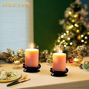 Set of 2 Black Iron Pillar Candle Holders Spike Candle Holder 3.6"/ 9cm Diameter. Ideal for Wax or LED Candle Gardens, Spa, and Aromatherapy, Incense Cones, Wedding, Party, Spa, as Pedestal Set of 2 Black Iron Pillar Candle Holders Spike Candle Holder 36 9cm Diameter Ideal for Wax or LED Candle Gardens Spa and Aromatherapy Incense Cones Wedding Party Spa as Pedestal