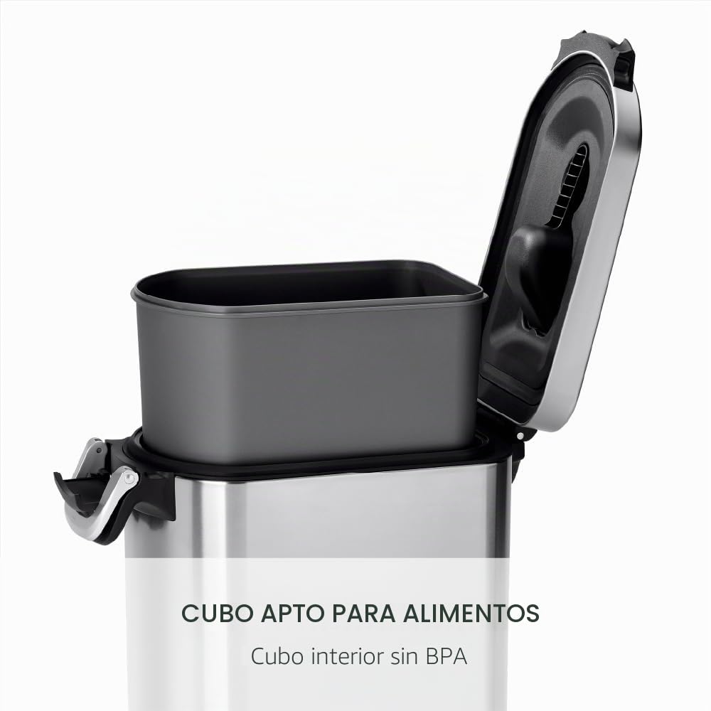 simplehuman, contenedor de comida para mascotas extragrande, acero inoxidable cepillado